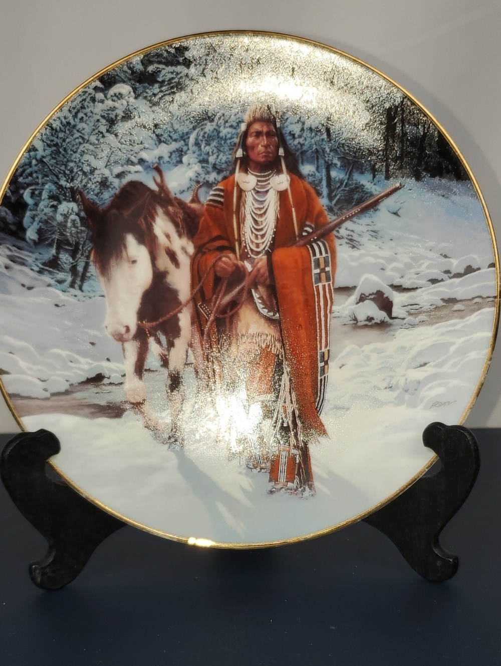 Vintage The Last Warrior Plate #1863B